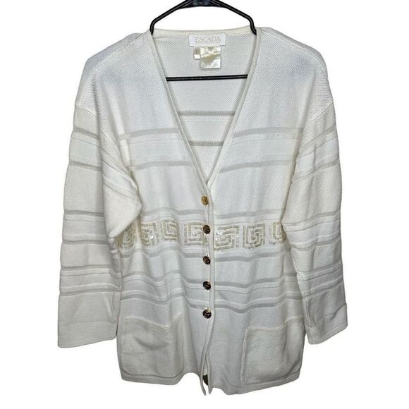 Vintage Escada Cardigan Sweater Size 40 - Picture 1 of 3